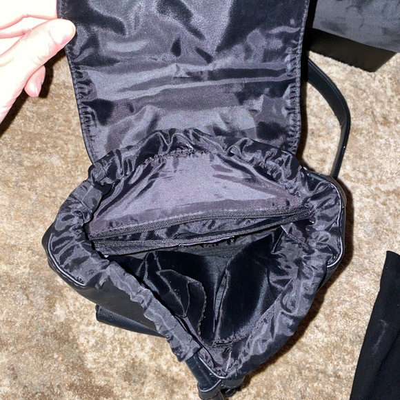 Faux Leather Black Backpack - Picture 3 of 3